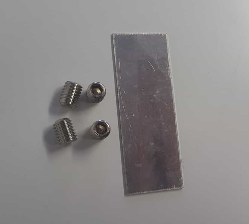 Ruddersafe Ersatzteile Madenschrauben mit Unterlegepad